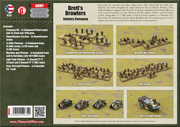 Brett's Brawlers (GUSAB01) Great War American Army Deal