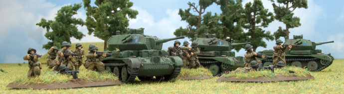Cruisers tanks supporting French infantry