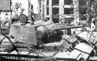 Knocked out KV-1