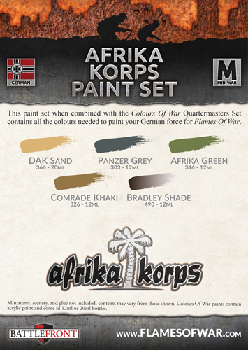 Afrika Korps Paint Set