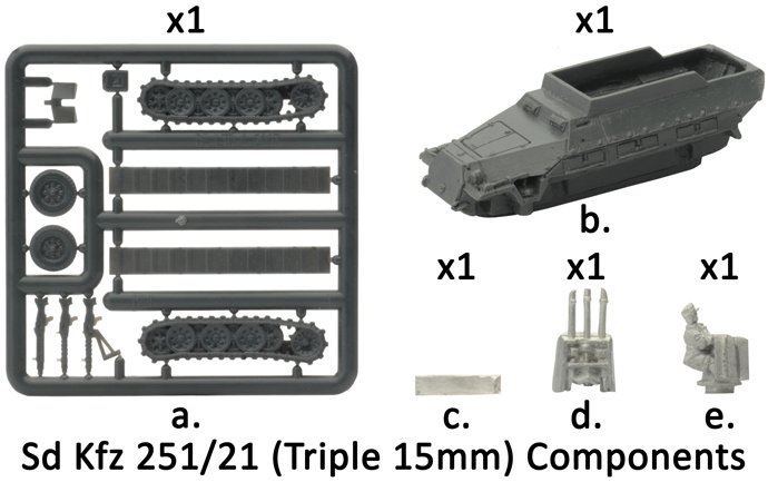 Sd Kfz 251/21 (Triple 15mm) (GE262)