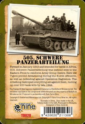 505. Schwere Panzerabteilung Gaming Set