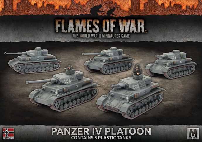 Panzer IV Platoon (Plastic) (GBX106)
