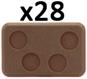XX111 Medium Bases - 4 holes (x28 Bases)