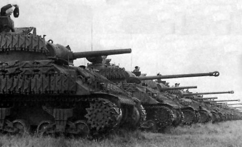 4th Canadian Armoured Division Sherman tanks