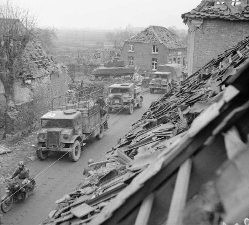 The British CMP trucks in Europe 1944