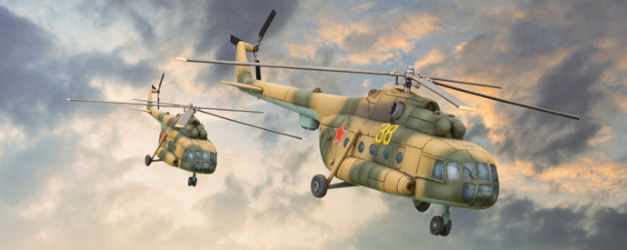 MI-8 Hip Transport Helicopters