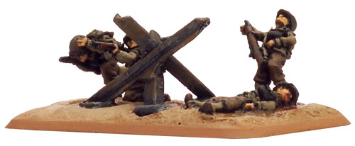 Czech Hedgehogs (Tschechenigel) on a rifle team base