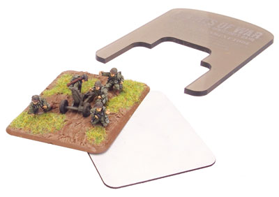 Basing tool, large base magnet and a Flames Of War artillery base