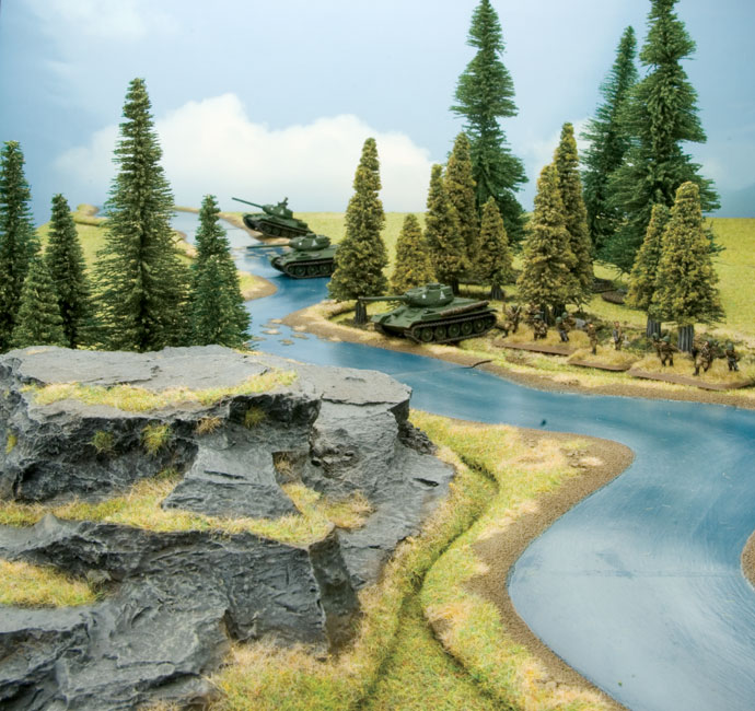 how to make wargames terrain river