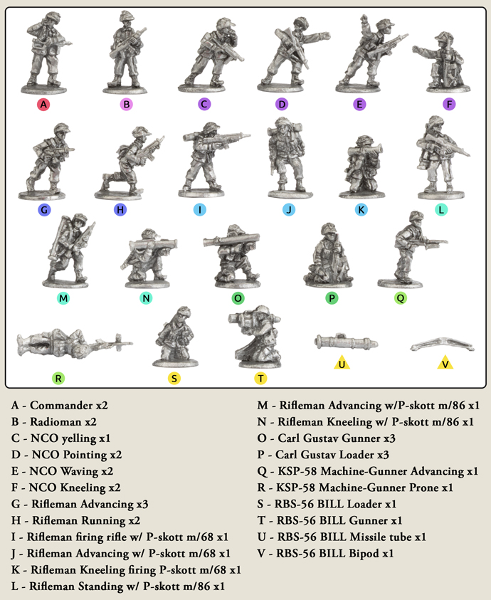 Armoured Rifle Platoon (x32 Figs) (TSW702)