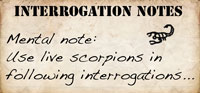 Interrogation Notes