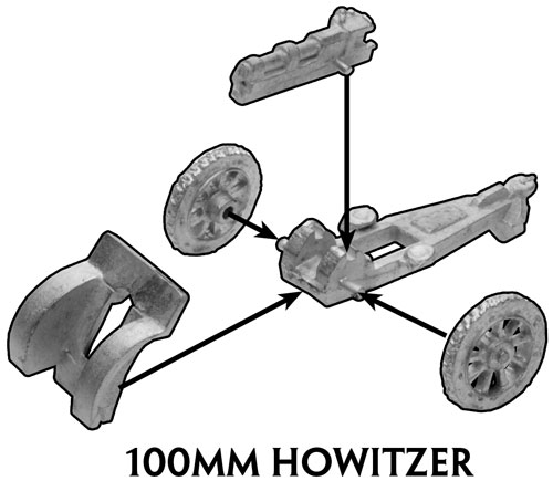 Assembly instruction for the 100mm Howitzer