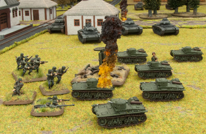 Flames of War V4 Battle Report #12 Soviets vs Germans 100 Points 