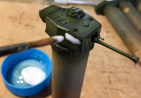 Add PVA glue to turret
