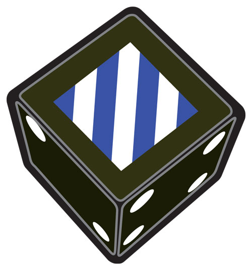 3rd Infantry Division Dice Set (DD009)