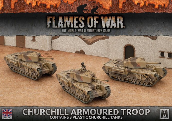 Churchill Armoured Troop (Plastic) (BBX44)