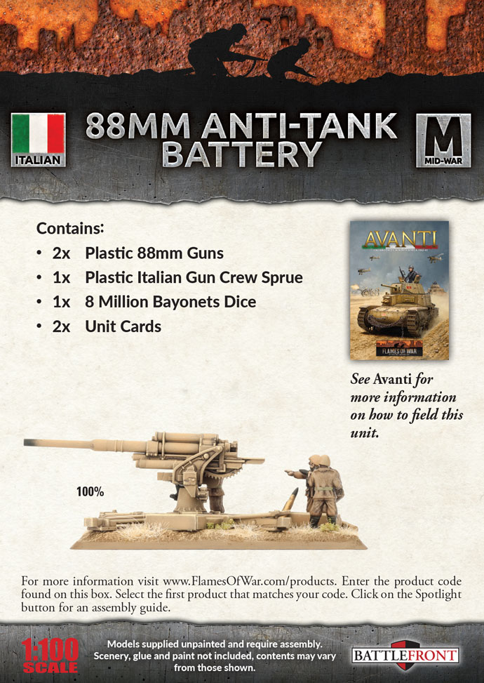 88mm Anti-Tank Battery (Plastic) (IBX13)